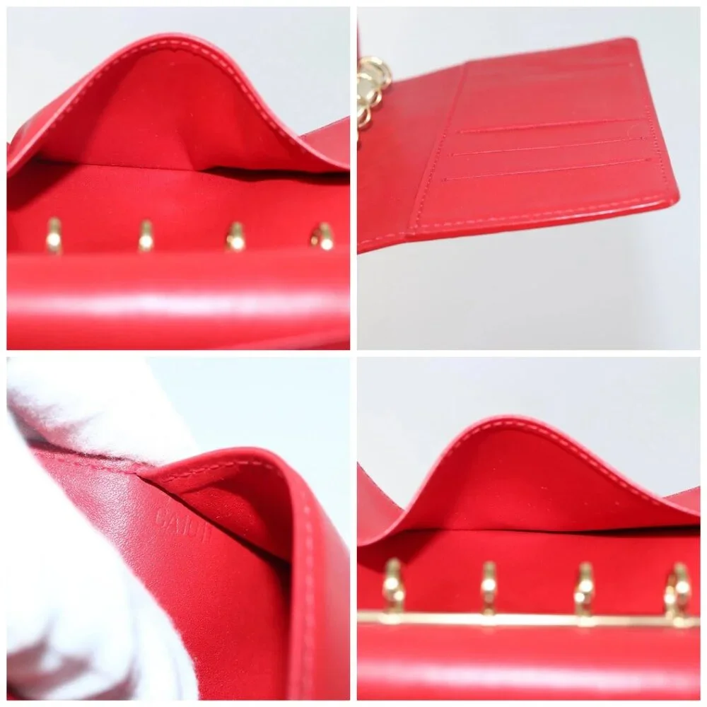 LOUIS VUITTON Monogram Vernis Agenda PM Planner Cover Rouge